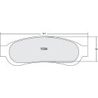 [1334.10]Performance Friction Z-Rated brake pads.FMSI(D1334)