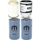 [68157291AA--PFF54529-05083285AA(x2)]Mopar/Racor fuel filter Kit(Contains both fuel fitlers) & 2 oil filters 2013-18 Dodge HD truck with 6.7 liter diesel