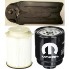 [68197867AB-68157291AA-CV52001]Mopar fuel filter Kit(Contains both fuel filters) and Fleetguard CCV filter-2013-18 Dodge HD truck with 6.7 liter diesel