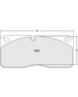[1027.10]Performance Friction Z-Rated brake pads.FMSI(D1027)(old pfc #)
